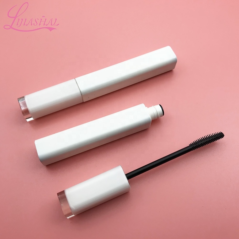 2024 Mascara private label make up white mascara tube waterproof rotating eyelash facial mascara