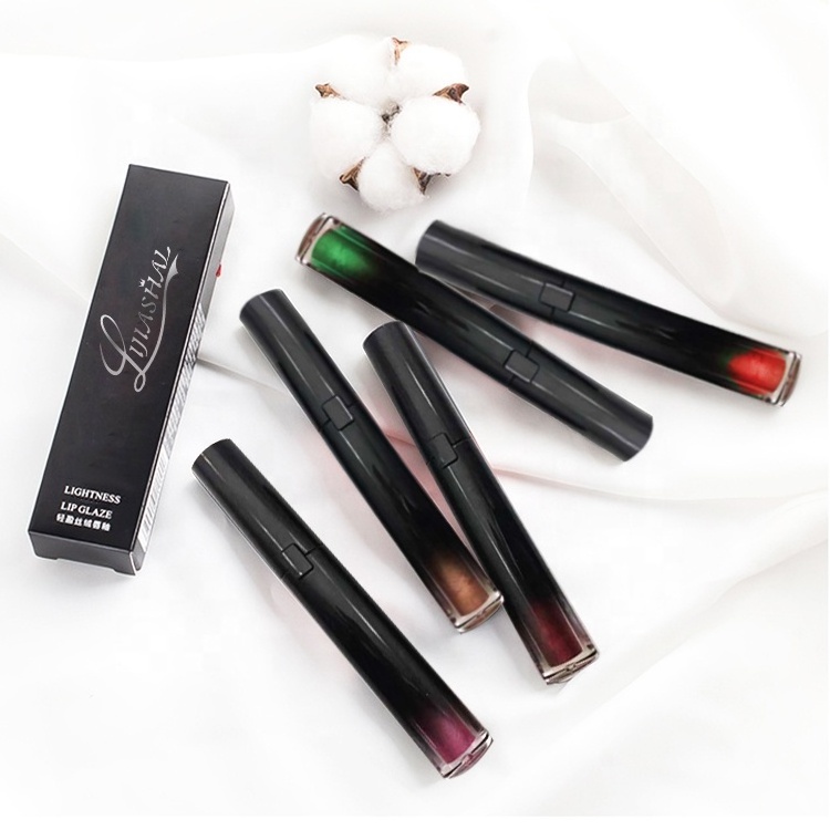 Custom Organic Low MOQ Matte Vegan Cosmetics Label Liquid Makeup Private Label Lip Gloss