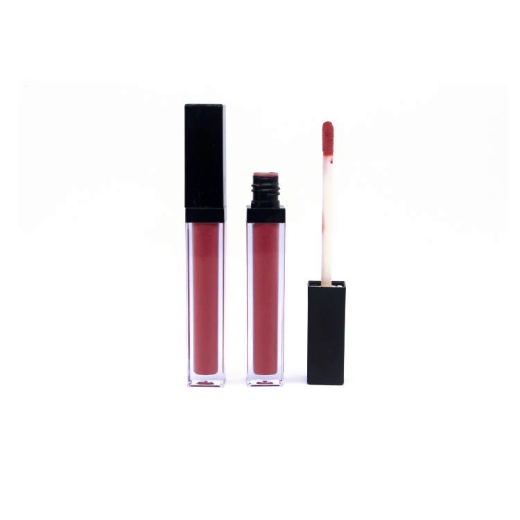 Lipstick Cosmetic Type and Plastic Material make your own Lip Gloss nude no sticky vegan lip gloss vendor