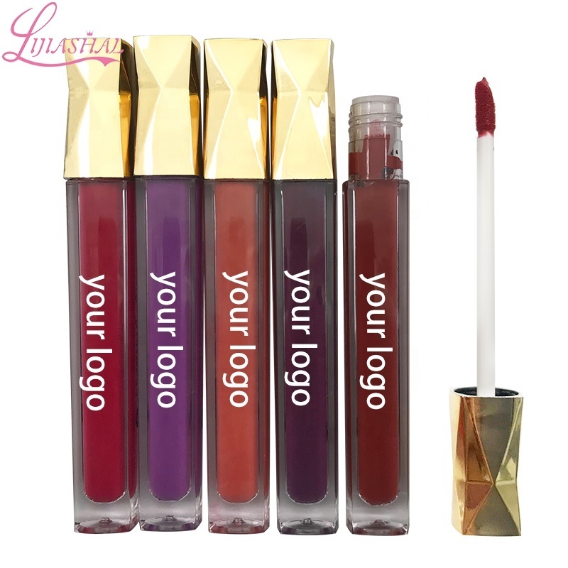 Wholesale liquid lipstick matte private label high pigment lipstick with private labels