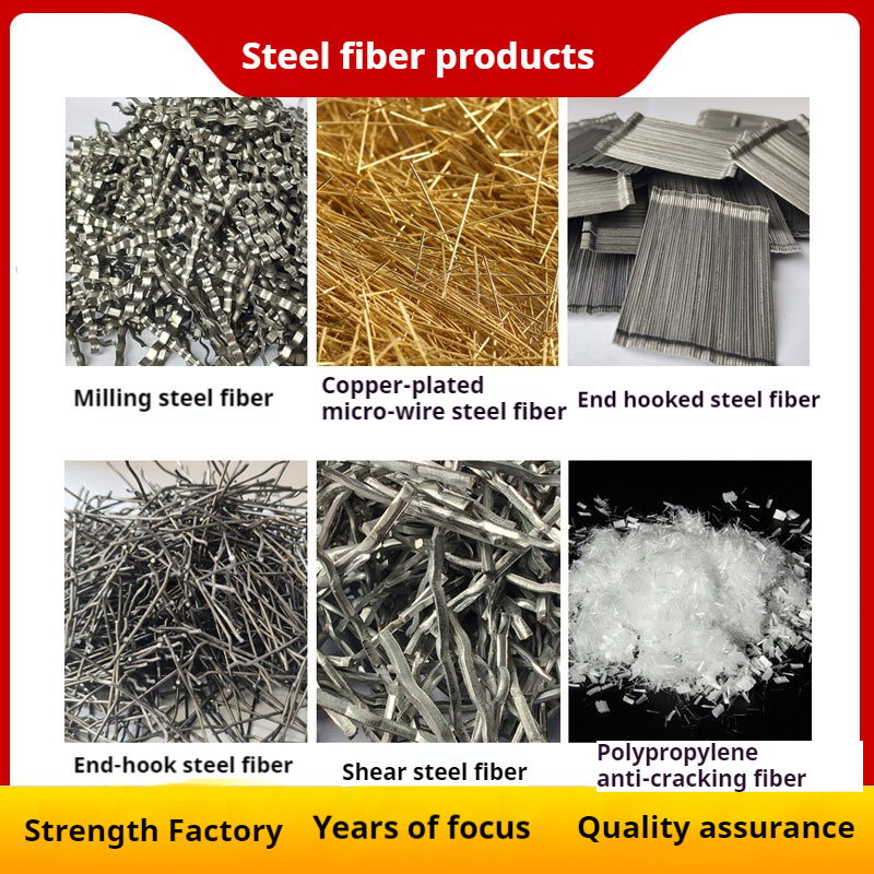 Copper Plated Steel Fiber for Concrete Reinforcement Building Material Coated Steel Fiber Building materials