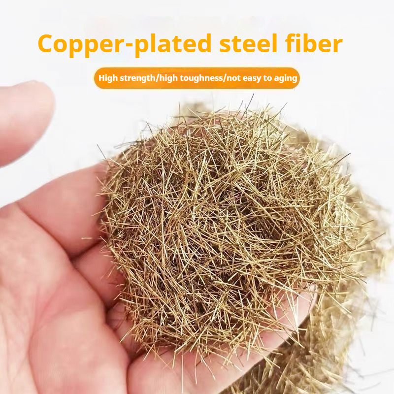 Copper Plated Steel Fiber for Concrete Reinforcement Building Material Coated Steel Fiber Building materials