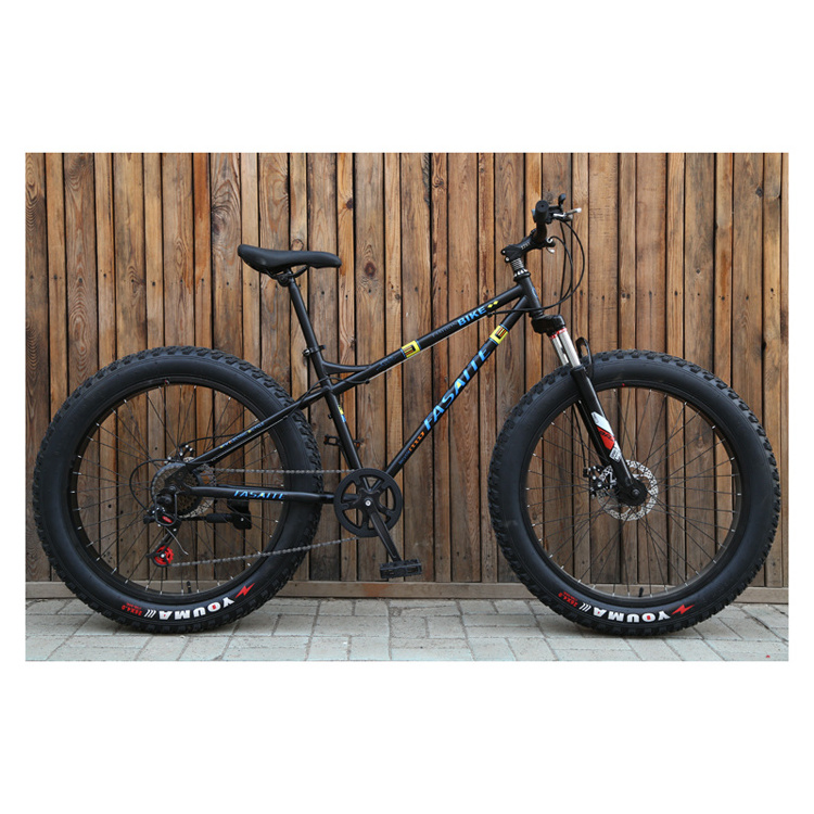 Wholesale Cheap Price  26'' *4.0 tire 21 24 27 Speed fat Portable Double Disc Brake Bicycle Bike Mountain fat bike