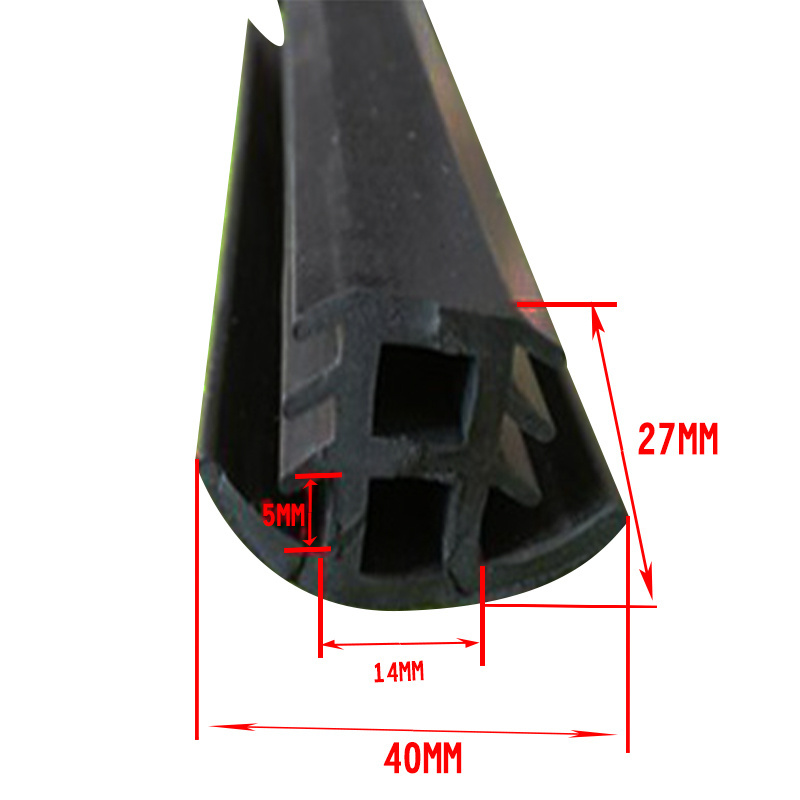 t shaped Photovoltaic silicone sealing gasket  EPDM plug gap seal strip for solar panel   t type PVC rubber extruded profile