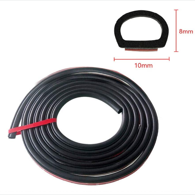 Automotive Self Adhesive 10*8  car door rubber sealing gaske foam d ring weather stripping d type edge protector trim with glue