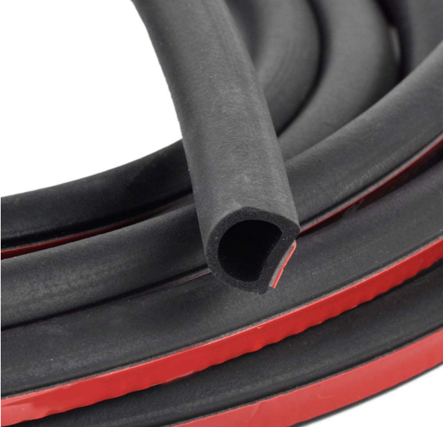 Automotive Self Adhesive 10*8  car door rubber sealing gaske foam d ring weather stripping d type edge protector trim with glue