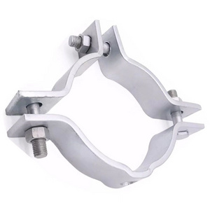 Hot dip galvanized pole clamp CA type pole bracket with bolts and nuts pole clamp power line accessories