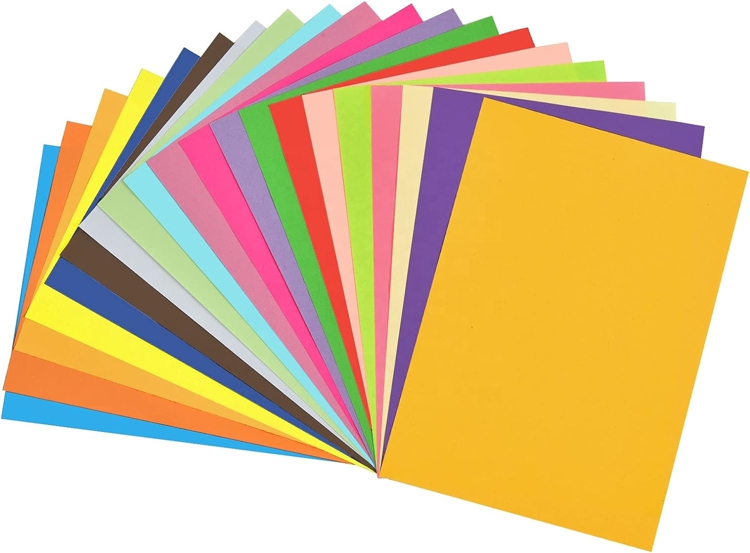 Guangtu recyclable 120gsm 160gsm 180gsm 230gsm 300gsm color cardstock paper glossy thick a4 cardstock paper