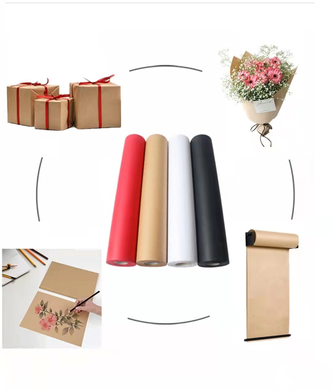 Guangtu 50cm honeycomb kraft paper sheet packaging cushion paper sheet for wrapping glass cosmetics wine material