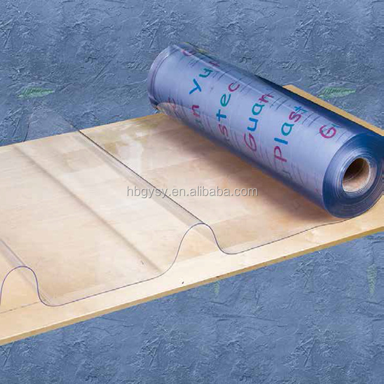 thick plastic roll table cover, clear plastic table cloth pvc sheet