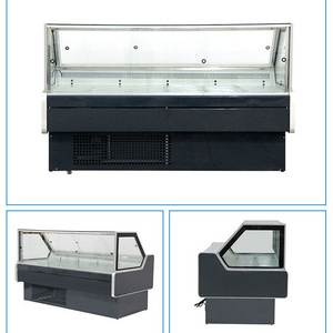 Custom Stainless Steel Chicken Frozen Food Meat Display Freezer for Supermarket