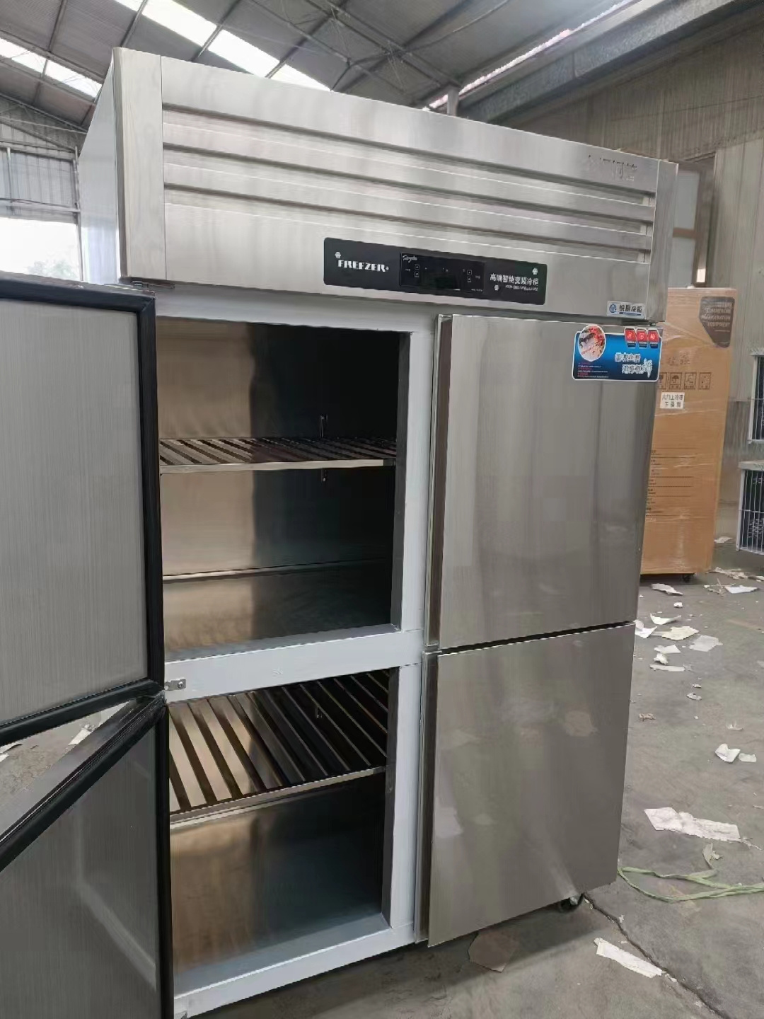 kitchen freezers 4 door  Stainless Steel Refrigeration Equipment Stainless Steel  Freezer