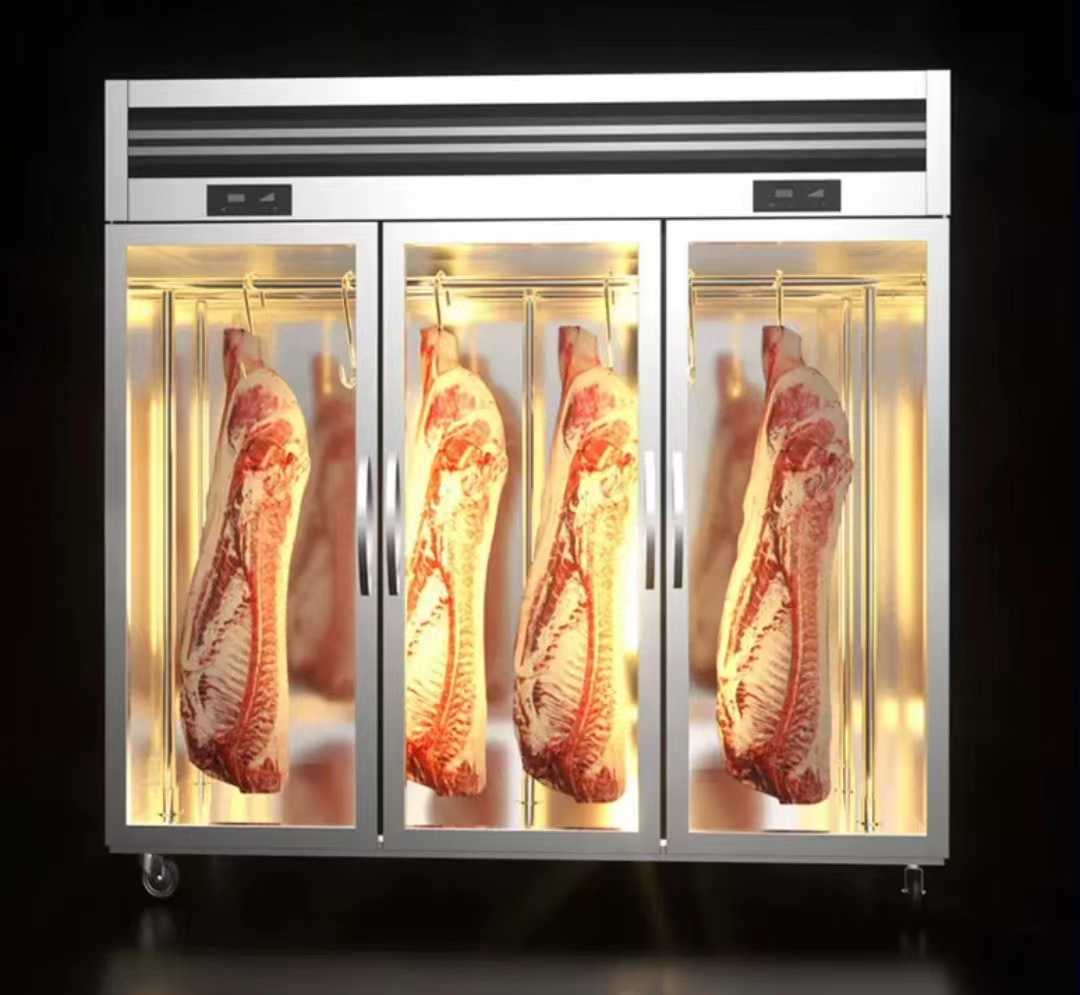 2door 3 door Deluxe Meat Display Refrigerator Meat Display Chiller Display Fridge Meat Hanging