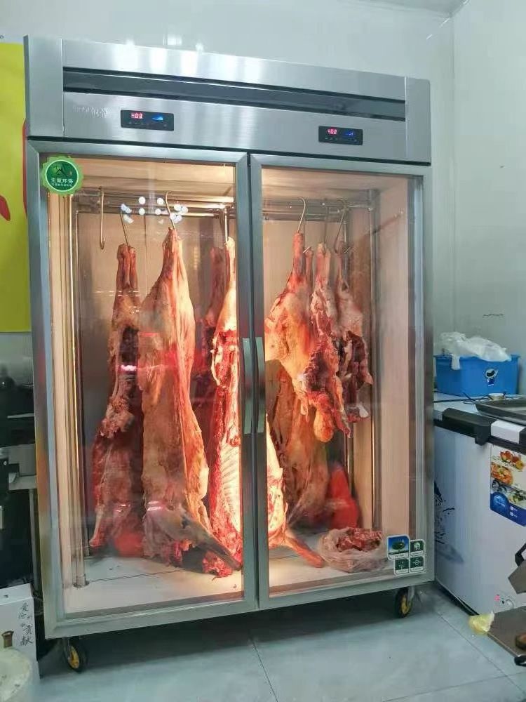 2door 3 door Deluxe Meat Display Refrigerator Meat Display Chiller Display Fridge Meat Hanging