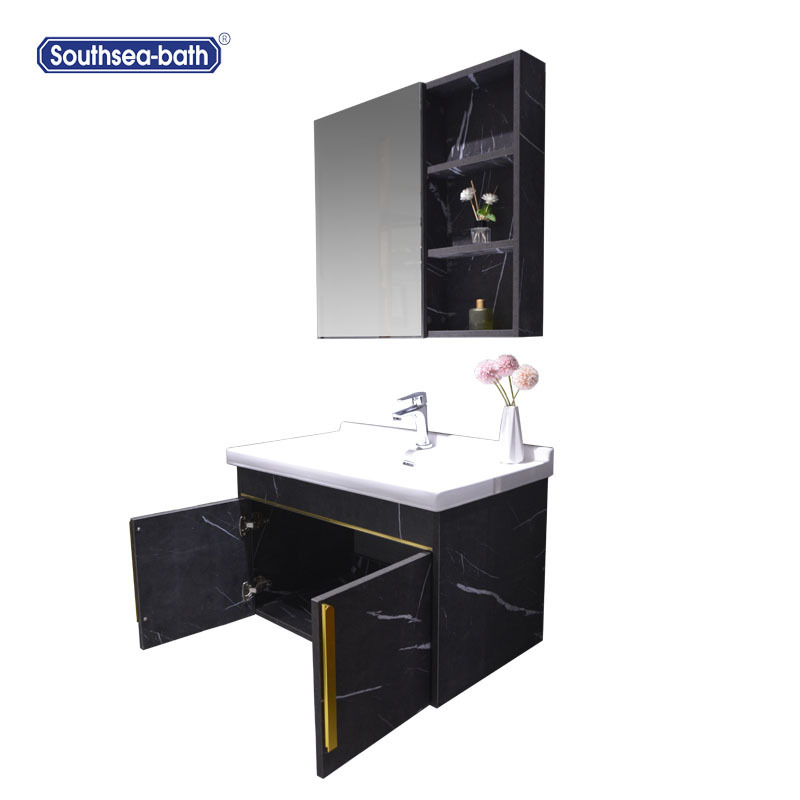 Modern Wall Mount Cabinet Bathroom Corner  Vanity