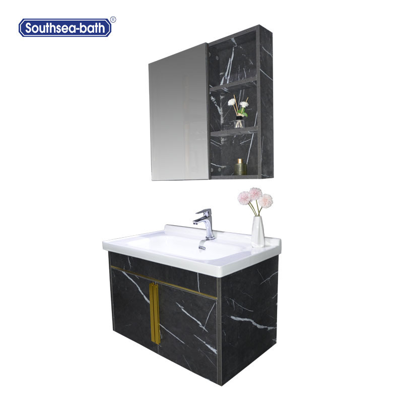 Modern Wall Mount Cabinet Bathroom Corner  Vanity