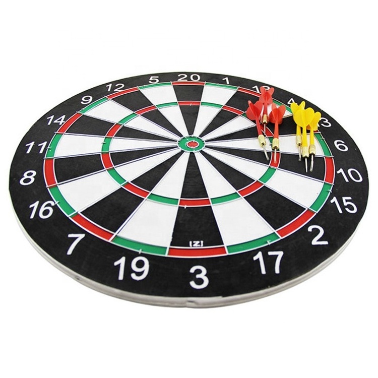 Professional Wholesale Sisal Bristle Dart board with Stainless Steel Darts