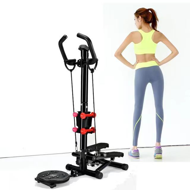 Portable Cardio Workout Foot Climber Equipment Elliptical Fitness Exercise Mini Handle Gym Machine Twist Stepper