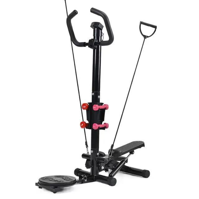 Portable Cardio Workout Foot Climber Equipment Elliptical Fitness Exercise Mini Handle Gym Machine Twist Stepper