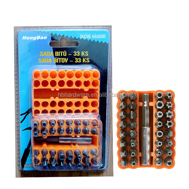 Screwdriver Bit Suit Profession Backup 33 Piece Screw Drill Bit kit Cover Box Repair Tool Kit Magnetic Bit Drive Screwdriver Set