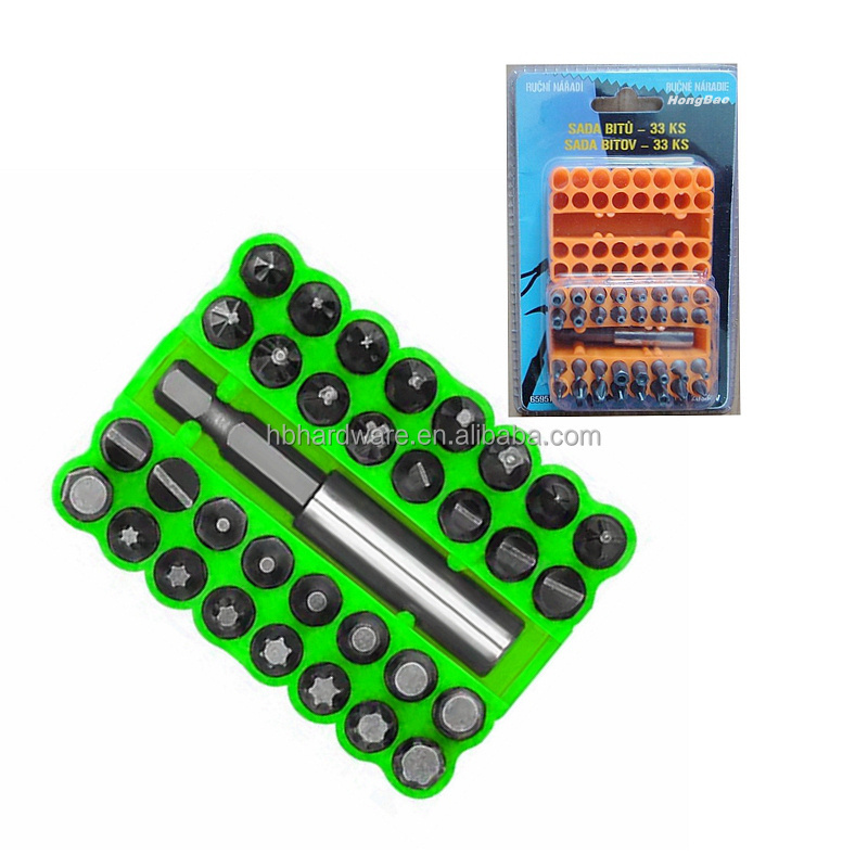 31 pcs Screwdriver bit Suit Impact Bit in Portable Belt Clip Plastic Case Set Compact Guide Magnetic Screwdriver Drive Bit Set