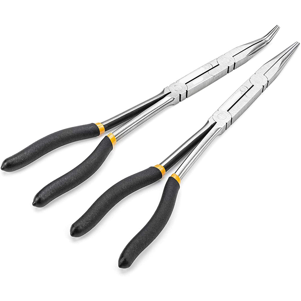 13inch double joint Dual Material straight Double-X  Long Nose plier