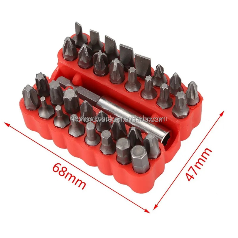 Screwdriver Bit Suit Profession Backup 33 Piece Screw Drill Bit kit Cover Box Repair Tool Kit Magnetic Bit Drive Screwdriver Set