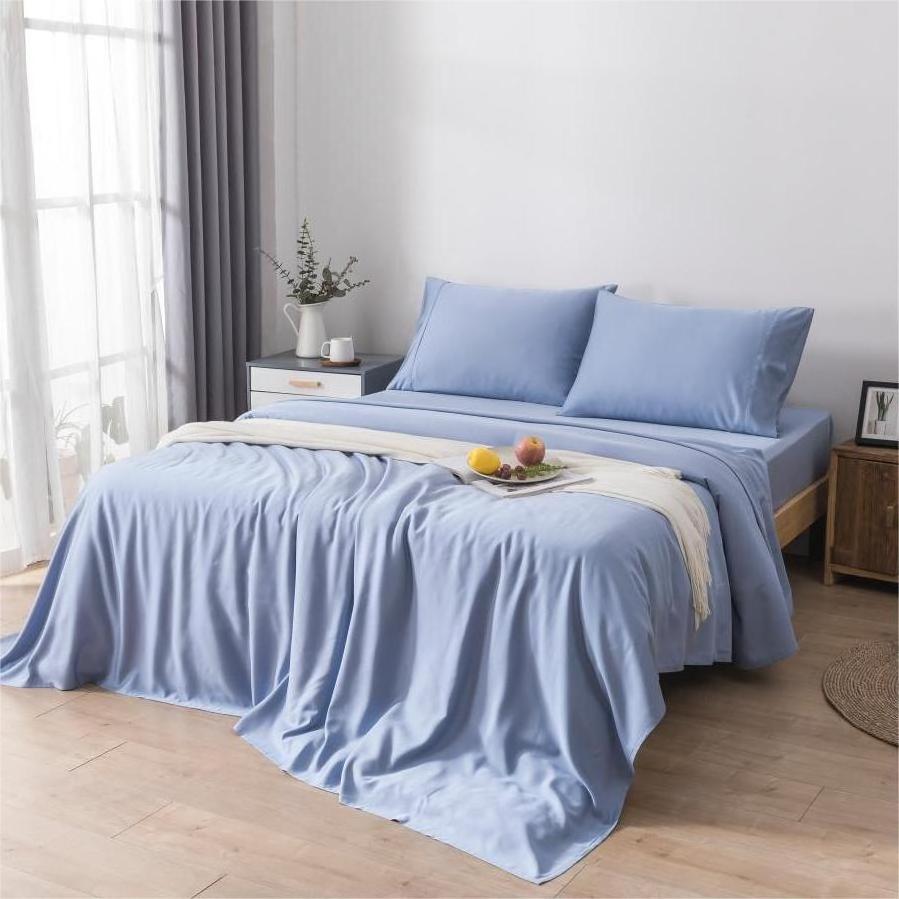 Lyocell Bedding Sheets Soft and Cool Bedding Sets 4 Pieces Luxury