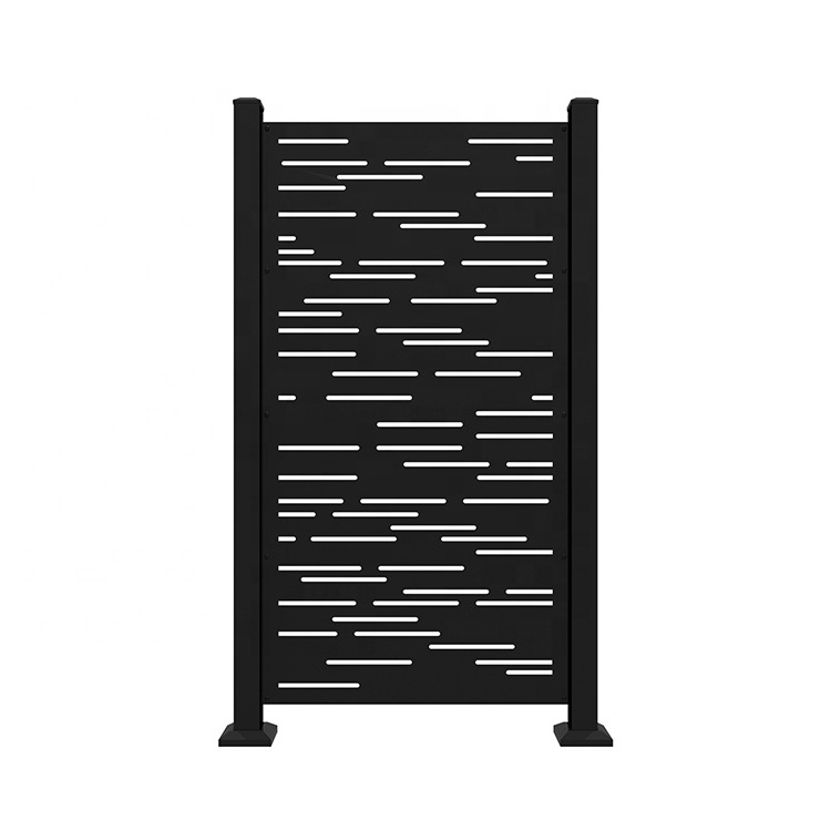 Custom Villa Garden Decorative Laser Cut Aluminum Fence Panels Swimming Pool Fencing Metal Screen Garden Fence