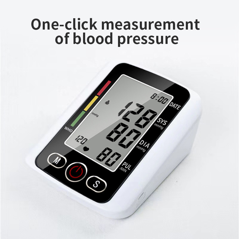 LED Arm Type Electronic Sphygmomanometer Measurement Home Electronic Blood Pressure Meter Automatic Arm Type Sphygmomanometer