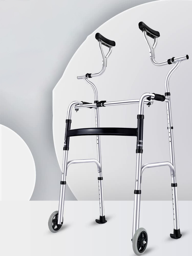 Hospital Rehab Walker Stand Frame Adults Walkers Manual Disability Equipment Walking Aids For The Elderly