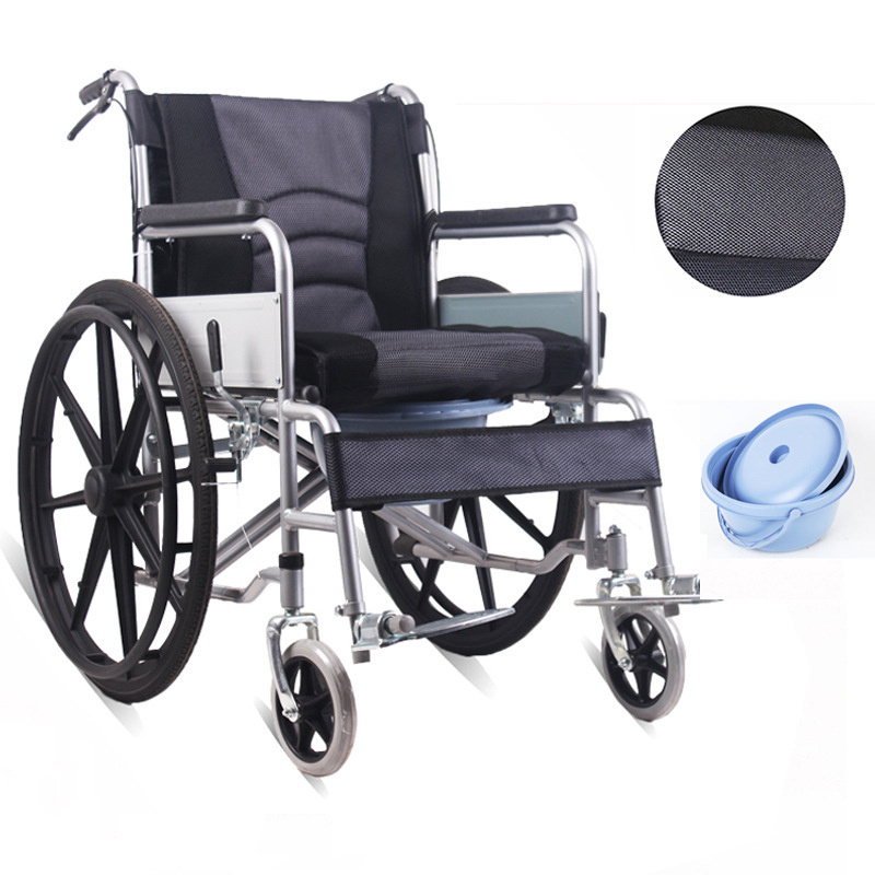 New steel foldable sport lightweight wheelchair manual wheel chairs for people with disabilities