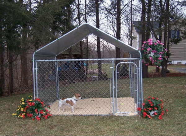 Easy install heavy duty outdoor steel mesh chain link extra large dog kennels runs