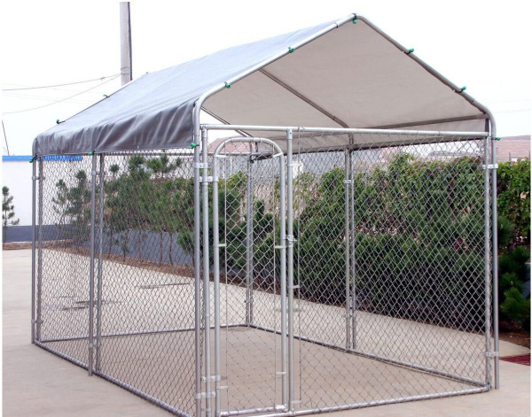 Easy install heavy duty outdoor steel mesh chain link extra large dog kennels runs