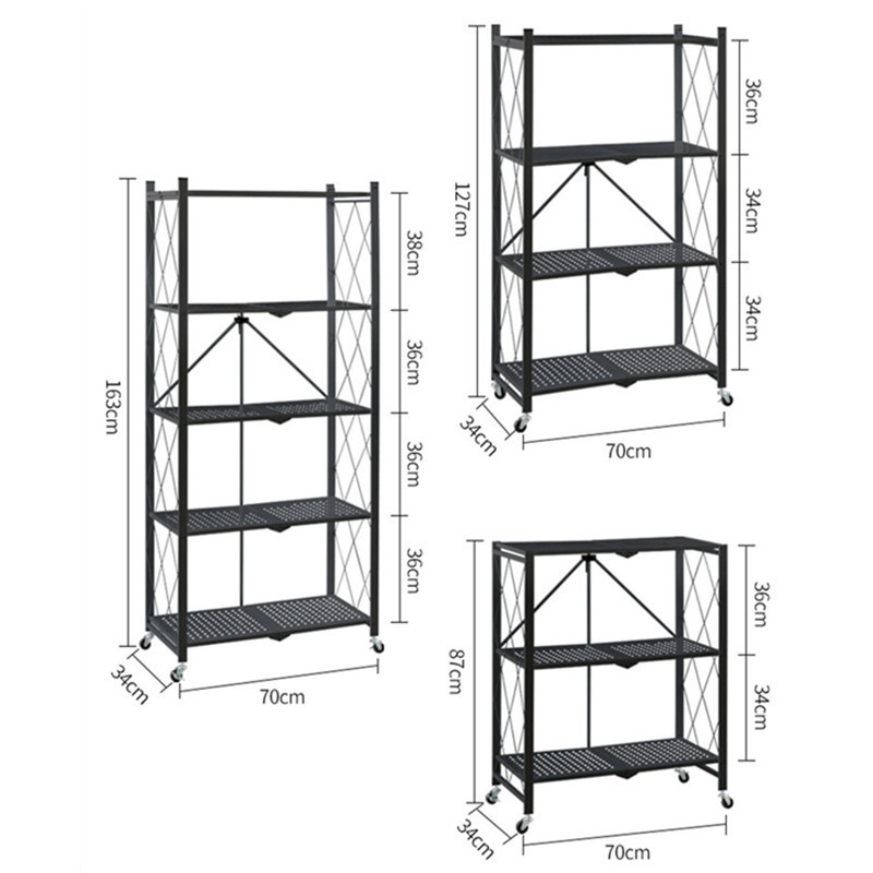 Steel 4 Layers Folding Shelf