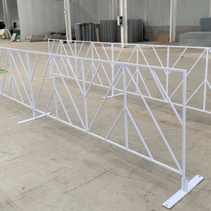 Road crowd control barrier /concert /events  orange / white / black barricades / traffic barrier metal  portable safety  fencing