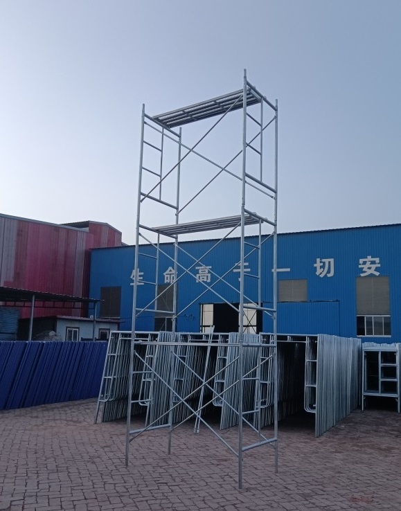 China supplier 2.3mm steel H frame ladders and industrial scaffolding