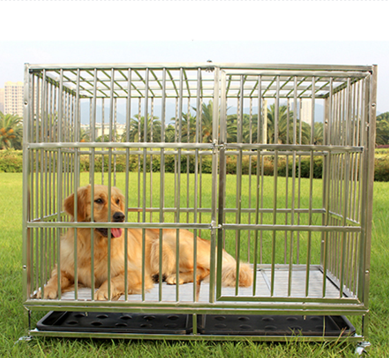 Veterinary Stainless Steel Dog Kennel Cages, Vet Equipment Animal Cages For Sale