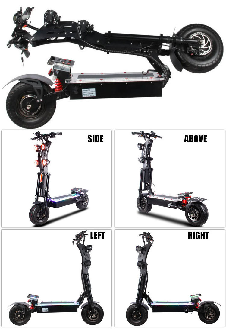 10000W 72V 8000W 13 Inch Powerful Adult Electric Scooter With Seat Usa E Scooter Trotinette Electrique