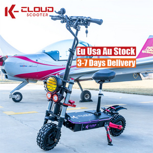 CE Certificate Usa Eu Warehouse 5600W 6000W Portable 60V Electric Scooter Adult With Seat 11Inch Elektrische Step