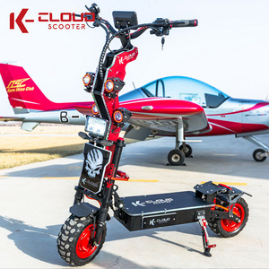 Stock Available 8000W 10000W All Terrain Portable 72V 14 Inch Electric Scooter Patinetes-Electricos- With Bag