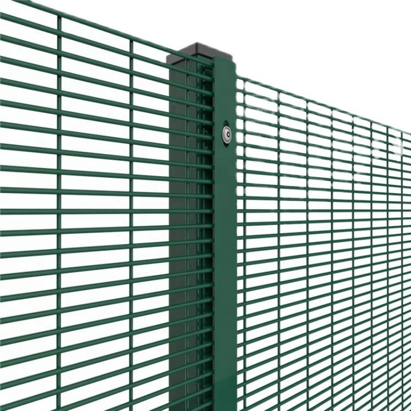 China Factory High Safety anti cut 358 Prison Mesh fence security Anti Climb Clearview Welded Fence