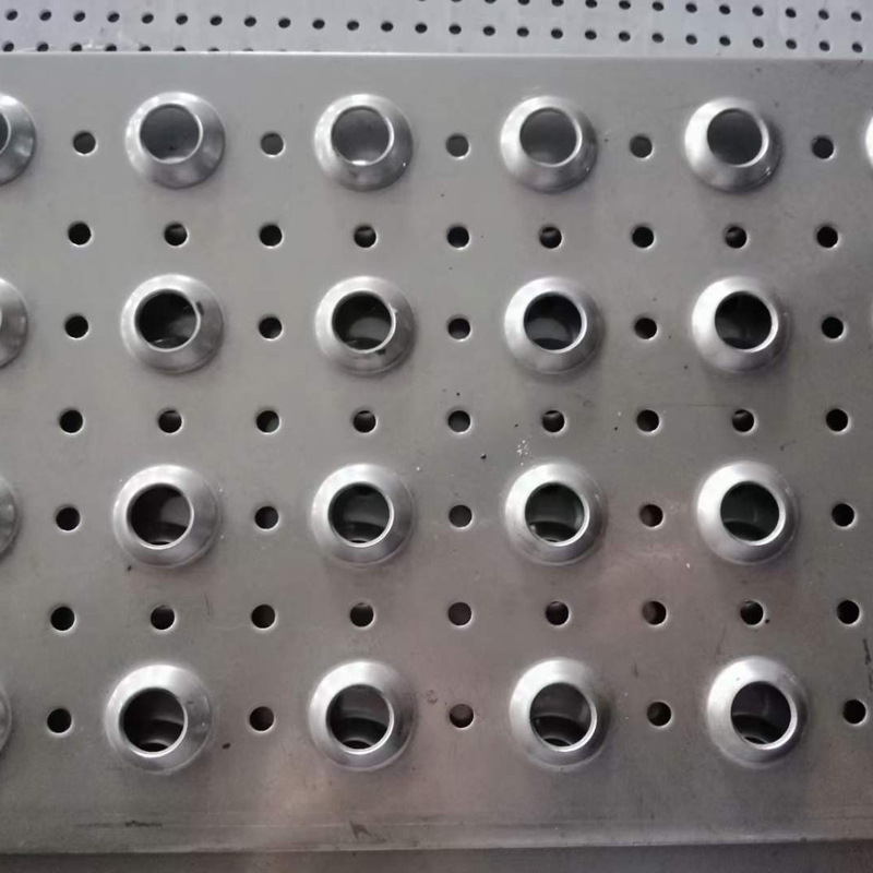 Factory custom galvanized iron plate serrated shape foot pedal perforated metal plate