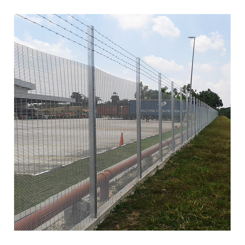 customized High Security Galvanized 358 Mesh Fence for Anti Climb Protection 358 anti climb fence