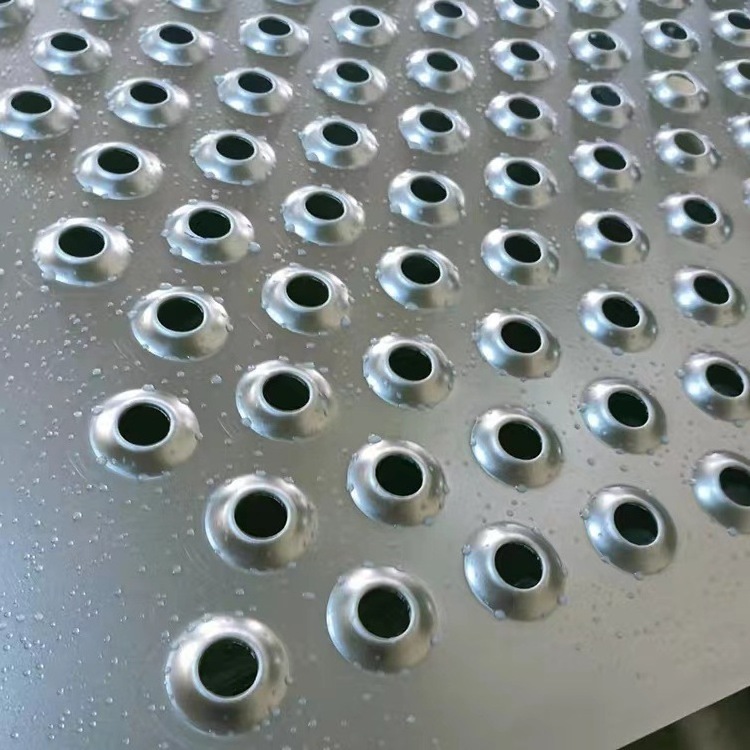 Factory custom galvanized iron plate serrated shape foot pedal perforated metal plate