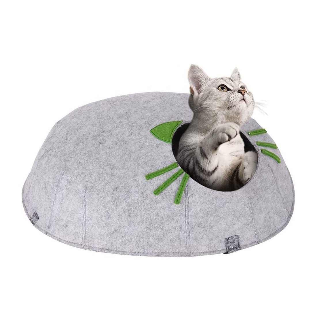 New pet supplies Eco-friendly thick felt cat bed cave double layer hanging cat hammock