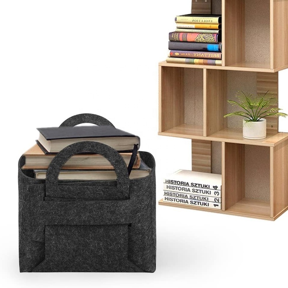 Big size felt toy clothes storage boxes bins for home office dorm foldable storage basket