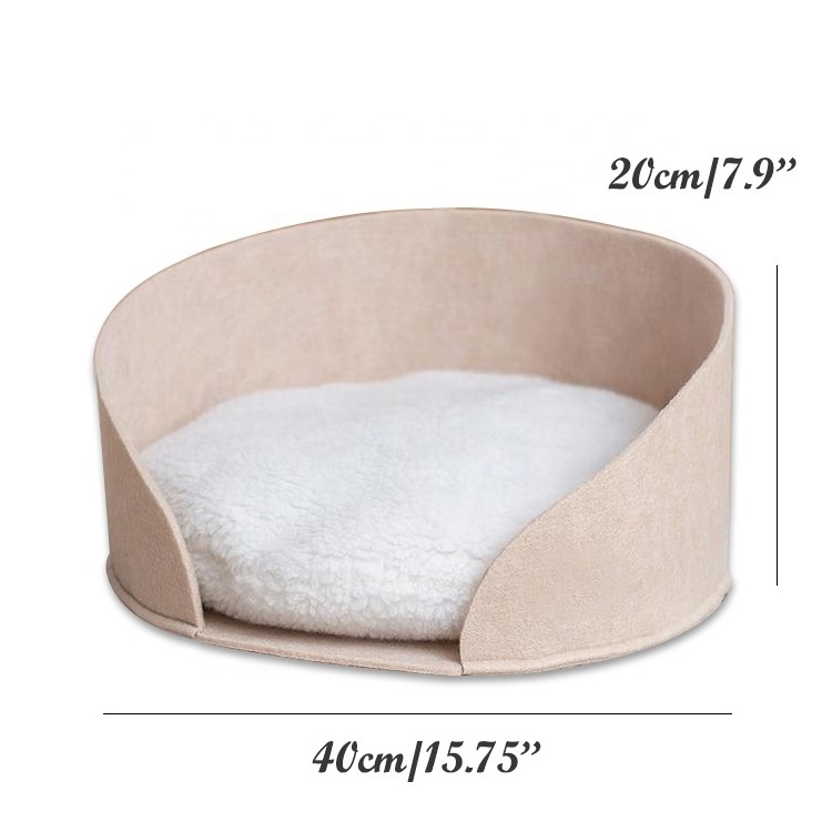 Comfortable round Animal Cat Nest Houses Universal Felt Pet Cat Sleeping Warm Sofa Bed