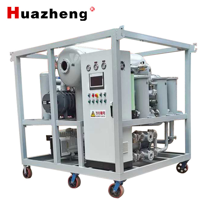 Mobile Vacuum Turbine Used Oil Recycling Machine Lubricating Oil Purifier for Dehydration Degassing and Filtration