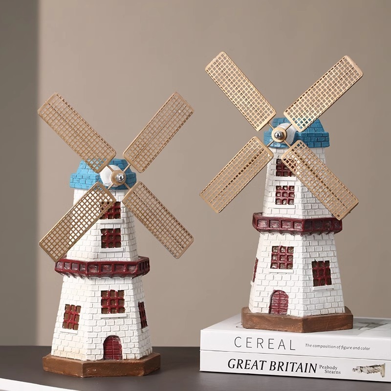 Windmill Retro Ornaments Home Decorations Living Room Creative Office Desktop Small Crafts